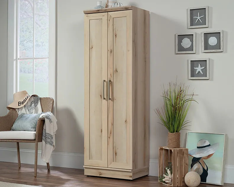 Two Door Storage Cabinet in Pacific Maple