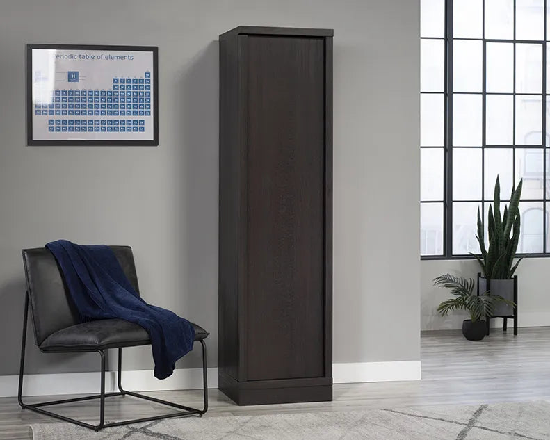 Single-Door Storage Cabinet in Dakota Oak