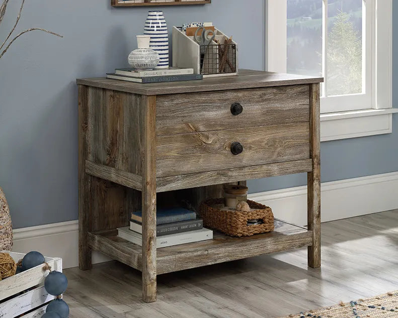 1-Drawer Lateral File Cabinet in Rustic Cedar