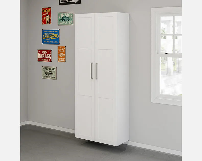 Wall-Mounted Shallow Cabinet & Doors Bundle