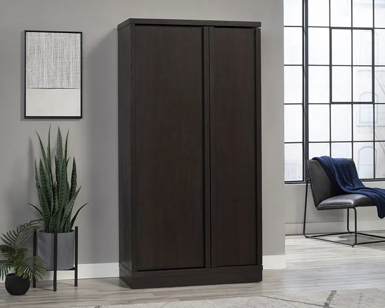 Swing-Out Storage Cabinet in Dakota Oak