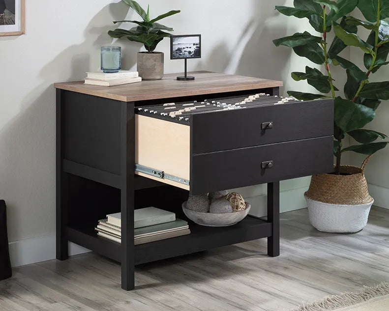 1-Drawer Lateral File Cabinet  in Raven Oak