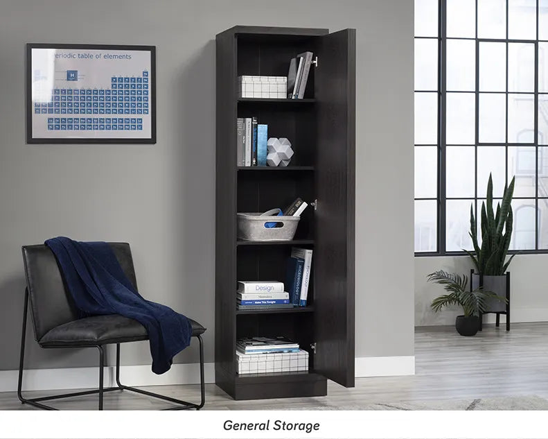 Single-Door Storage Cabinet in Dakota Oak