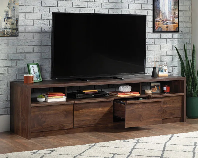 TV Credenza with Drawers in Grand Walnut