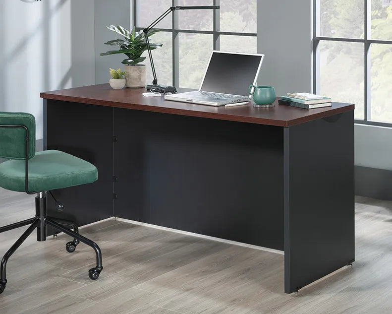 Office Credenza Desk in Classic Cherry