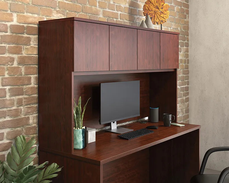 60" Desktop Hutch in Classic Cherry