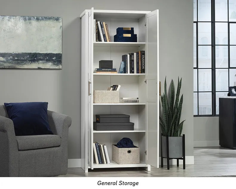 2-Door Shaker Storage Cabinet in White