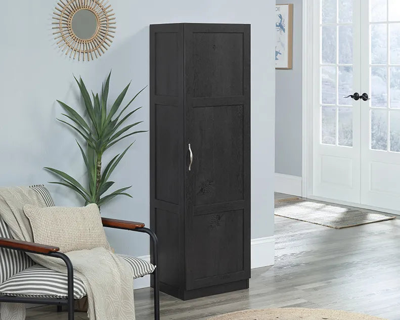 4-Shelf Storage Cabinet in Raven Oak