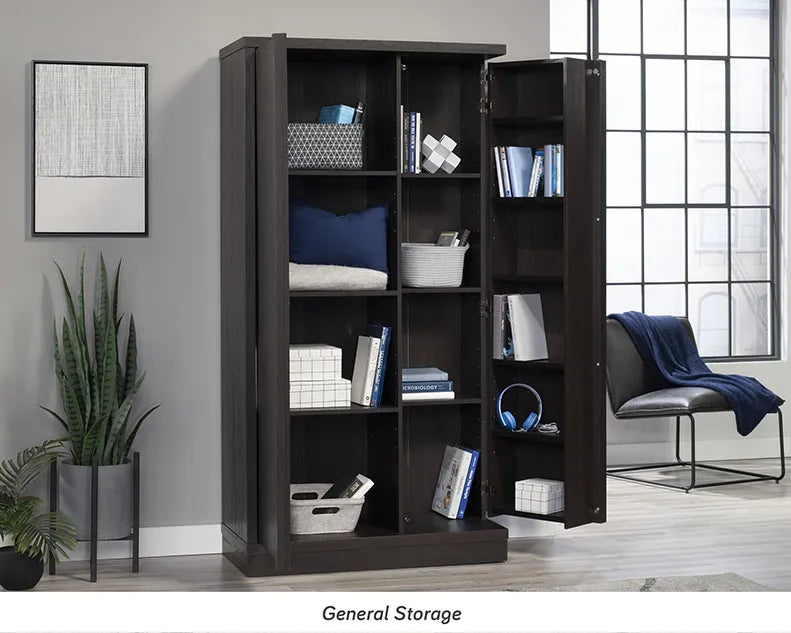 Swing-Out Storage Cabinet in Dakota Oak