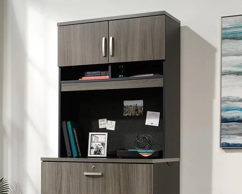 Office File Cabinet Hutch in Hudson Elm