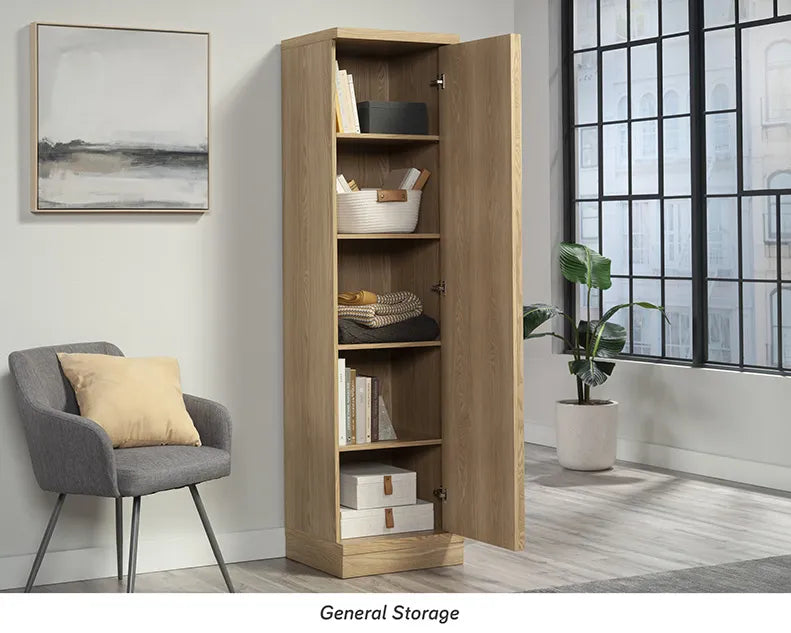 Single-Door Storage Cabinet in Harmony Ash