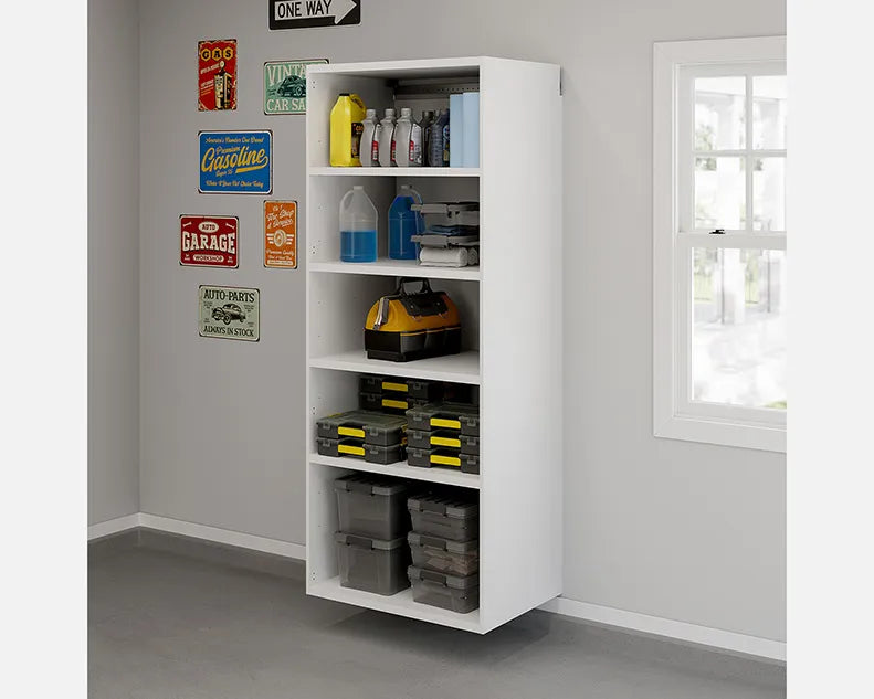 Wall-Mounted 23.5" Deep Cabinet in White