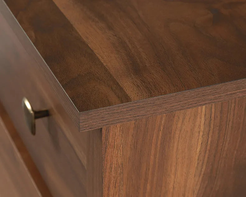 4-Drawer Dresser Chest in Grand Walnut